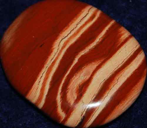 Red Striped Jasper Palm Stone #15