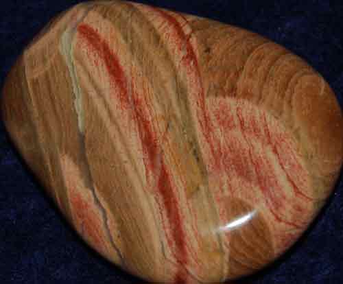 Red Striped Jasper Palm Stone #18