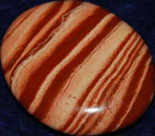 Red Striped Jasper Palm Stone #20