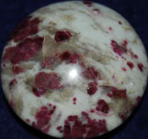Red Tourmaline in White Quartz