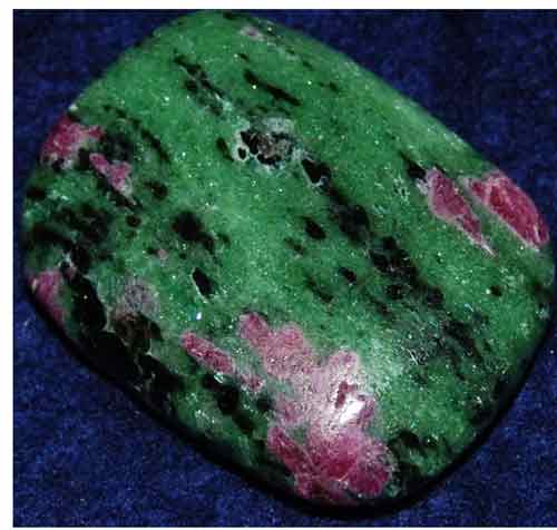Anyolite (Ruby in Zoisite) Palm Stone #28