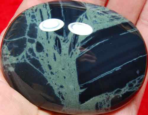 Spider Obsidian Soap-Shaped Palm Stone #3