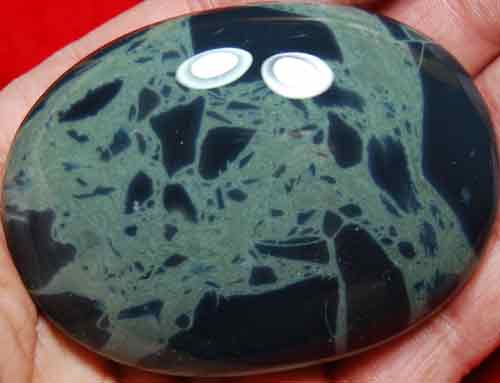 Spider Obsidian Soap-Shaped Palm Stone #5