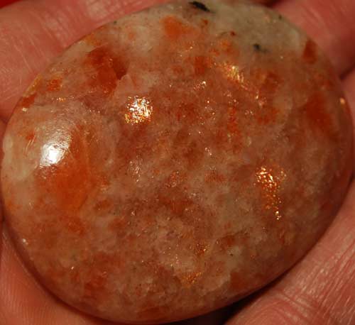 Sunstone Soap-Shaped Palm Stone #10