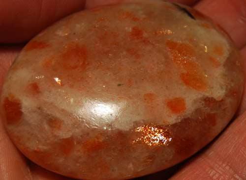 Sunstone Soap-Shaped Palm Stone #16