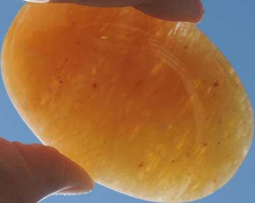Yellow Aventurine Soap-Shaped Palm Stone #10