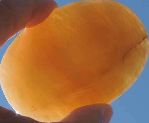 Yellow Aventurine Soap-Shaped Palm Stone #11