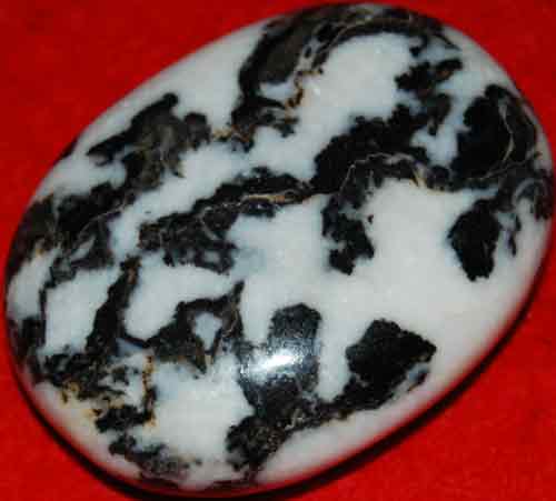 Zebra Stone/Jasper Soap-Shaped Palm Stone #10