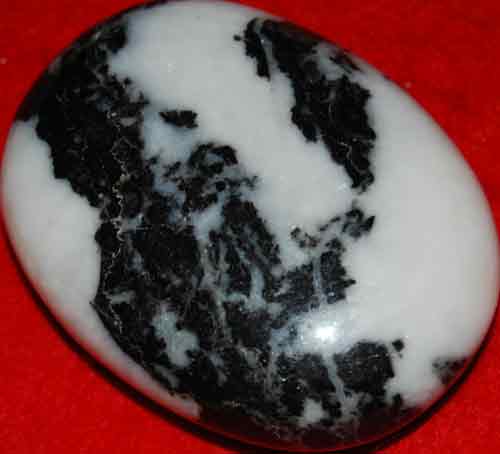 Zebra Stone/Jasper Soap-Shaped Palm Stone #4