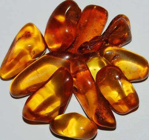 11 Baltic Amber Tumbled Stones #8