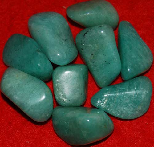 9 Amazonite Tumbled Stones #12
