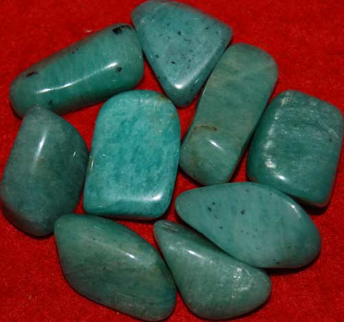 9 Amazonite Tumbled Stones #13