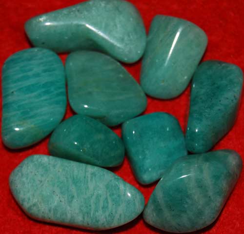 9 Amazonite Tumbled Stones #5
