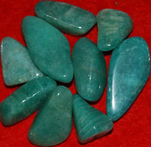 9 Amazonite Tumbled Stones #6