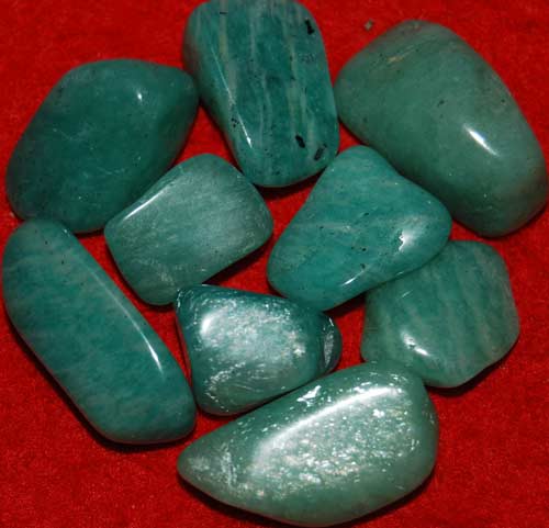 9 Amazonite Tumbled Stones #7