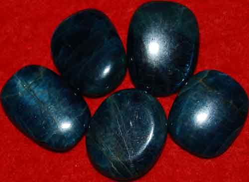 5 Apatite Tumbled Flat Stones #16