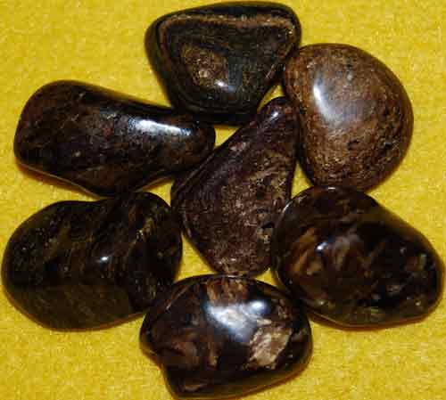 7 Bronzite Tumbled Stones #10
