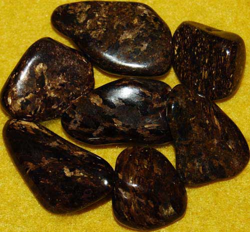 7 Bronzite Tumbled Stones #3