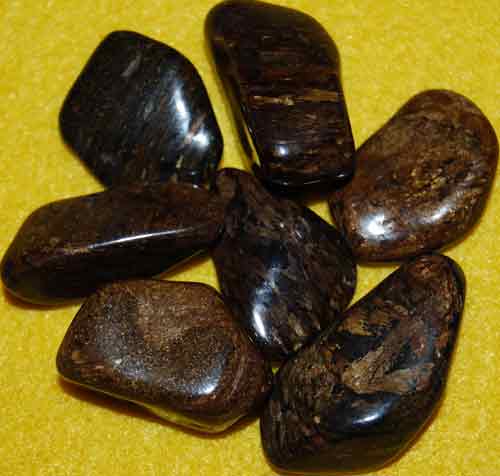 7 Bronzite Tumbled Stones #5