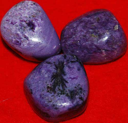 3 Charoite Tumbled Stones #6