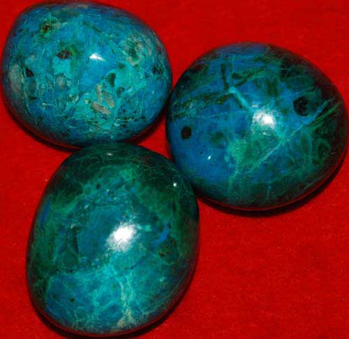 3 Chrysocolla Tumbled Stones #2