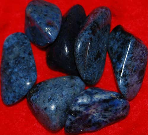 Seven Dumortierite Tumbled Stones #11