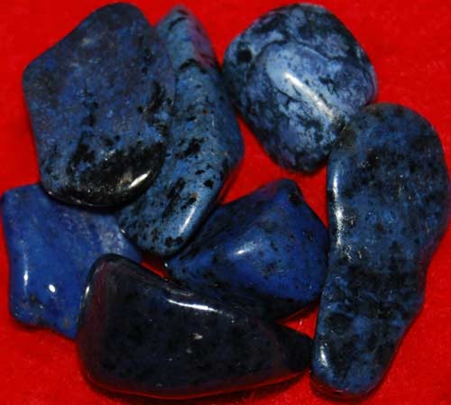 Seven Dumortierite Tumbled Stones #13