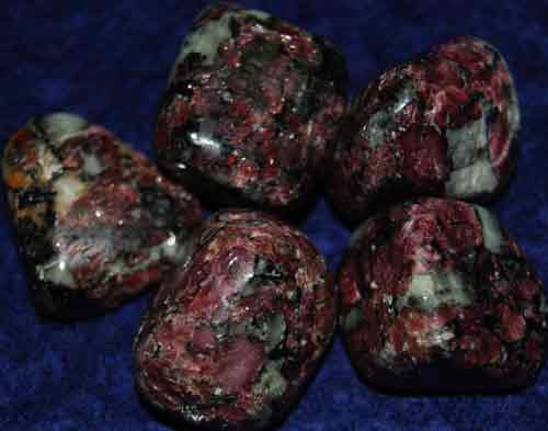 5 Eudialyte Tumbled Stones #8