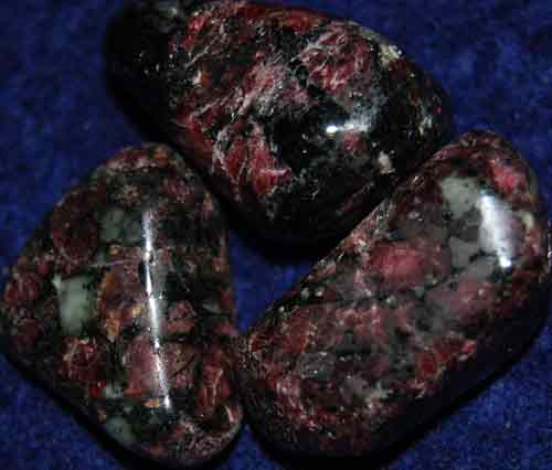3 Eudialyte Tumbled Stones #9