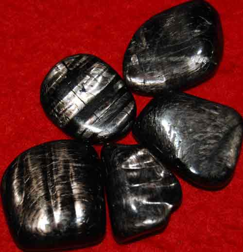 Five Hypersthene Tumbled Stones #11