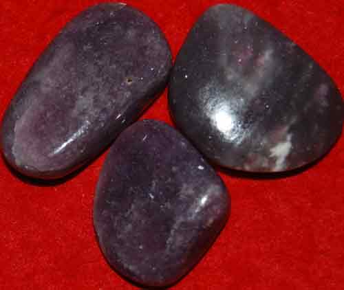 3 Lepidolite Tumbled Stones #3