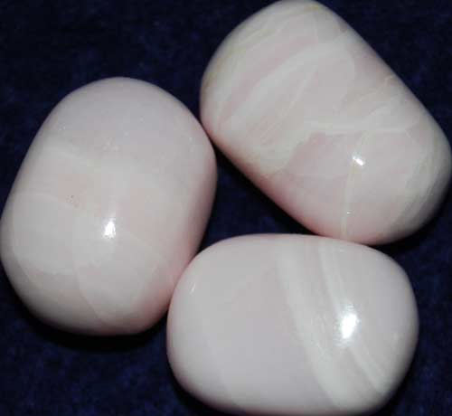 Three Manganoan (Pink) Calcite Tumbled Stones #9