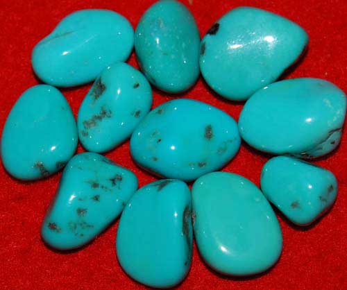 11 Turquoise Tumbled Stones #4