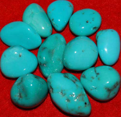 11 Turquoise Tumbled Stones #6
