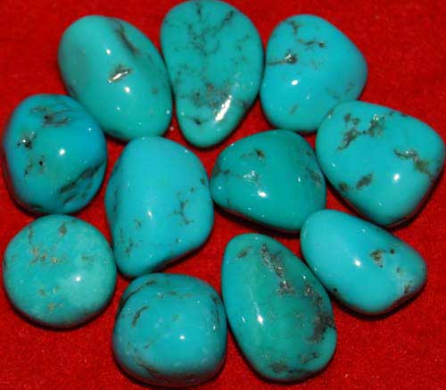 11 Turquoise Tumbled Stones #8