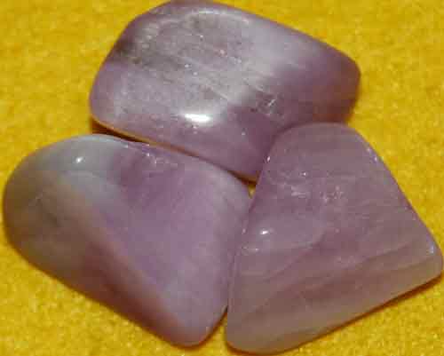 3 Nigerian Kunzite Tumbled Stones #14
