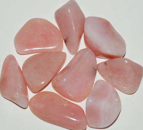 9 Peruvian Pink Opal (Grade AA) Tumbled Stones #2