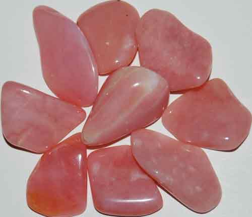 9 Peruvian Pink Opal (Grade AA) Tumbled Stones #10