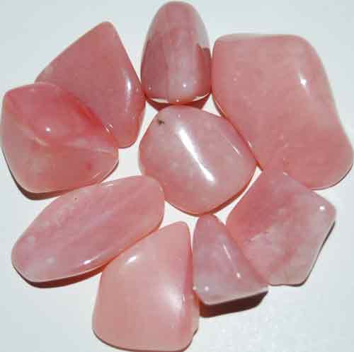 9 Peruvian Pink Opal (Grade AA) Tumbled Stones #8