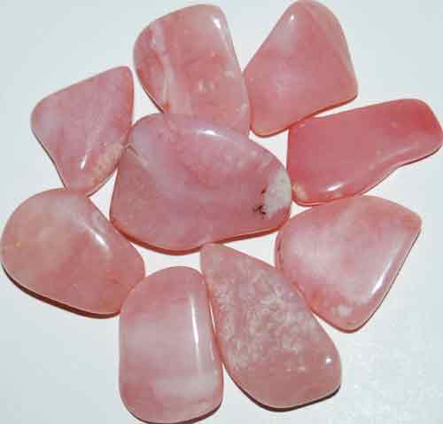 9 Peruvian Pink Opal (Grade AA) Tumbled Stones #9
