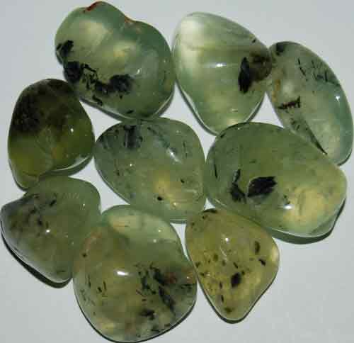 9 Prehnite Tumbled Stones (Grade AAA) #12