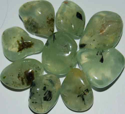 9 Prehnite Tumbled Stones (Grade AAA) #15