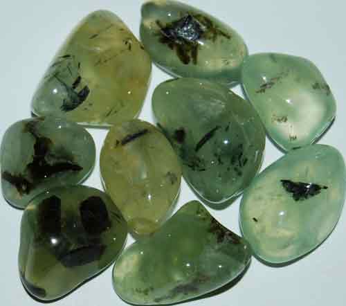 9 Prehnite Tumbled Stones (Grade AAA) #1
