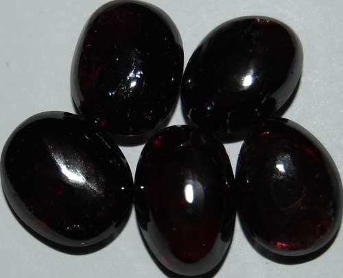Five Rhodolite Garnet Tumbled Stones #3