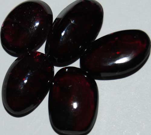 Five Rhodolite Garnet Tumbled Stones #5