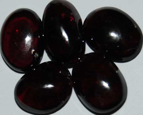 Five Rhodolite Garnet Tumbled Stones #6