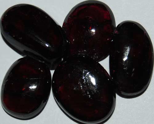 Five Rhodolite Garnet Tumbled Stones #9