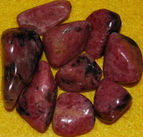 Nine Rhodonite Tumbled Stones #8