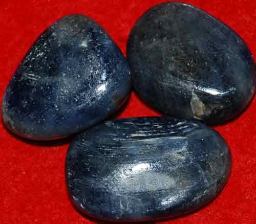 3 Sapphire Tumbled Stones #15