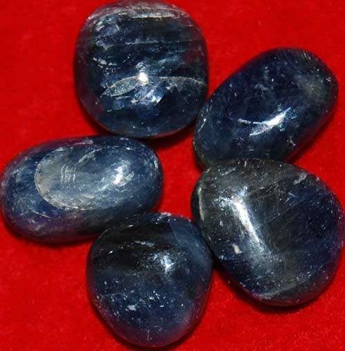 5 Sapphire Tumbled Stones #3